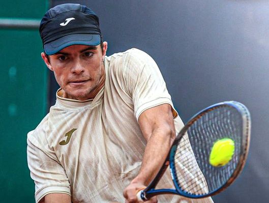 Jaime Faria no quadro principal de Roland-Garros