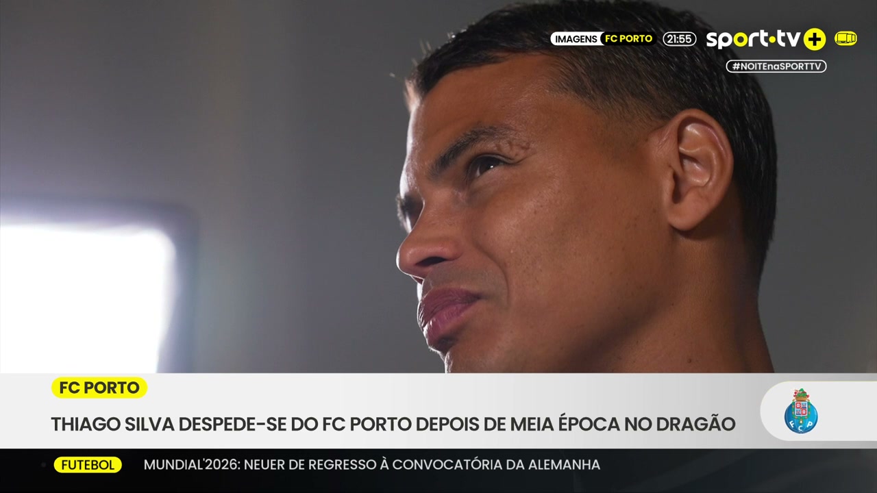 Oficial: Thiago Silva deixa o FC Porto aos 41
